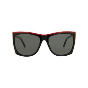 Saint Laurent Square-Frame Recycled Acetate Sunglasses Black Womens
